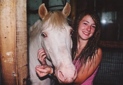 Josiane une amie qui travaillais avec moi et Vanille un poney de...