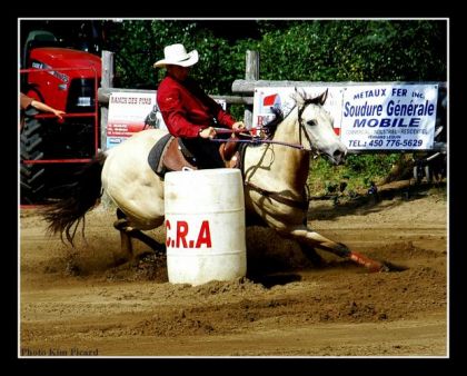 Une photo que j'ai prise de Kevin Loranger et son cheval Such As...