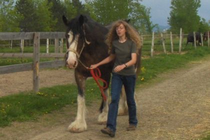 Moi et Joly, on rentre les chevaux pour la nuit ;)