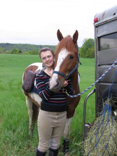 Lancelot et moi à la randonnée au Lac-St-Jean !!