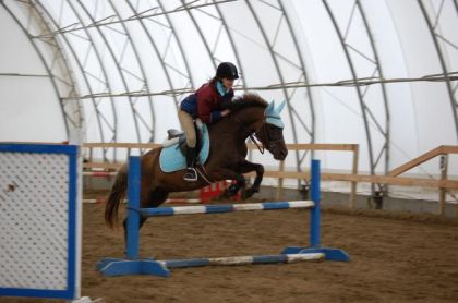 Caress et moi dans mon parcours du 19 mai &agrave; Cheval D&eacute;fi. J'ai...