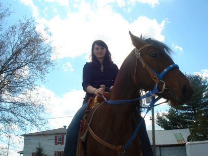 MOii et mon Figarouuu en revenant d'une belle traill =) ! (...