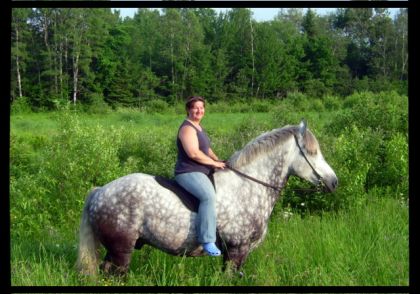 Entre 2 nuages, on s'est risqués pour une p'tite rando bareback....
