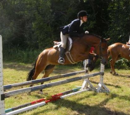 mon ancienne ponette Pomme d'api, et moi, en concours a...