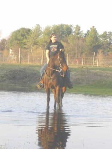 Moi et Doc dans l'eau !!!!