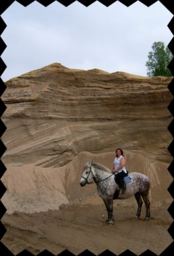 Moi et Silver dans la carrière de sable. :)