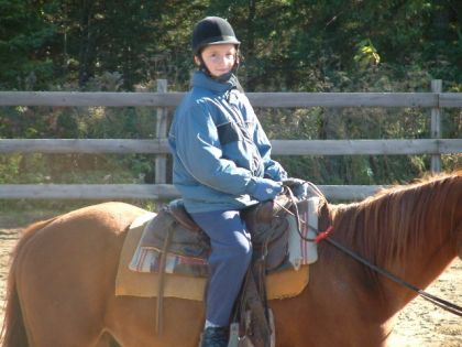 Moi et mes début a cheval...! J'avais 10 ans a peut près..!