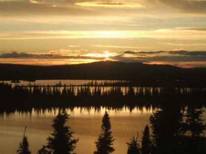 Coucher de soleil, j'aime bien la photo!