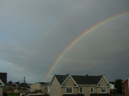 Le 8 septembre au soir! Une jolie arc-en-ciel!!