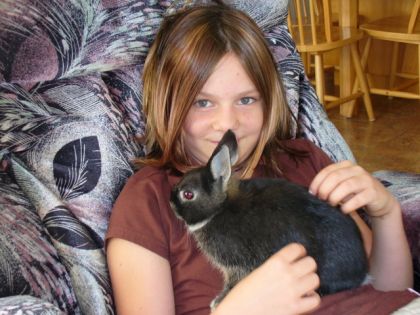 Mon lapin fouky et moi! aujourd'hui se nest pas mon plus beaux...