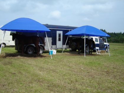 Notre campement au Gymkhana