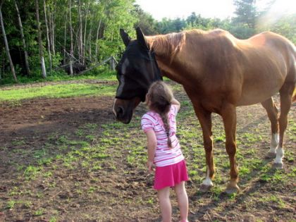 Je t'aime toi ...  :) ma niece et mon cheval
