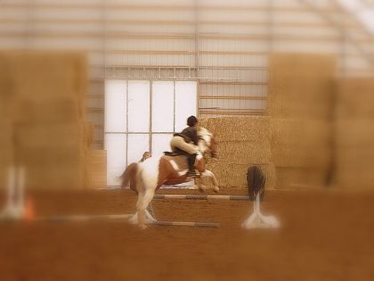 Moi et Fancy!!!au saut