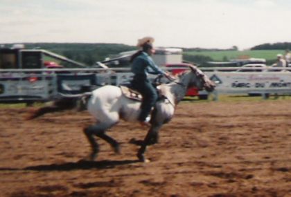moi et pretty ,aller retour festival st-gabriel 2004