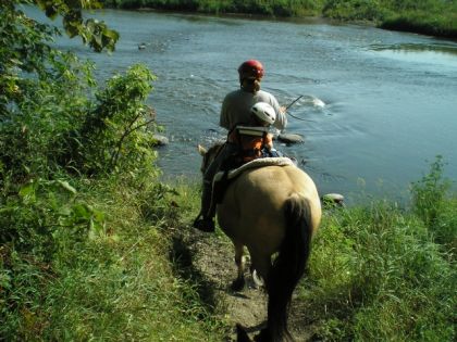l'entrée de la rivière, une trail très populaire l'été!   C'est...