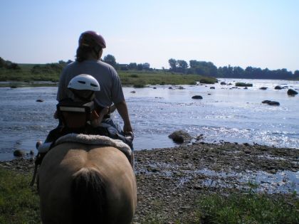 vue sur la rivière, joli!
