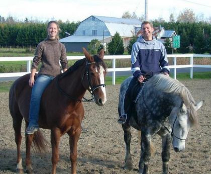 Moi et Mimo avant de partir en rando :)