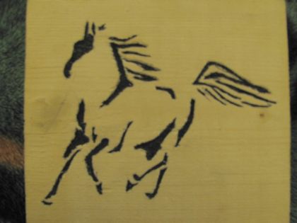 gravure cheval