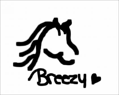 un genre de "logo" avec le surnom de ma jument.... lol   J'avais...