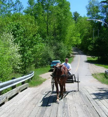 Martigan 1ère expérience sur le pont de bois avec la chute... Il...