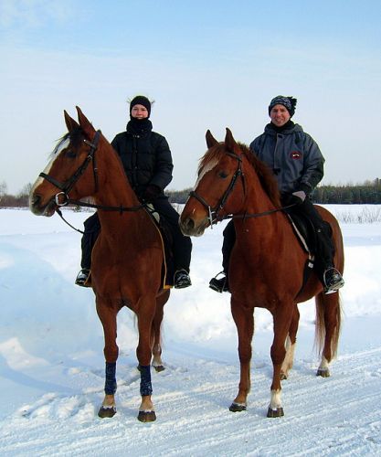 Moi sur Jolly et mon chum sur Harmonie avant de partir en...