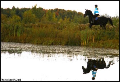 moi et flexo qui se prommene à l'entour du lac !! :)