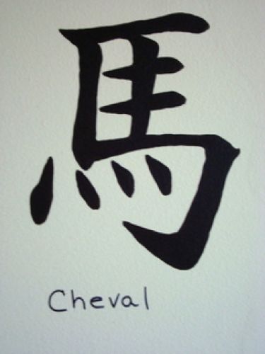 Cheval en chinois.. :)