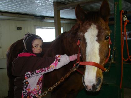 Emmanuelle et son Thunder . Ils ont des personnalit&eacute;es...