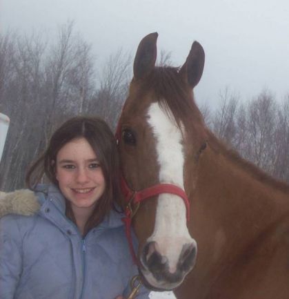 Moi et ma jument que j'adoooore <3