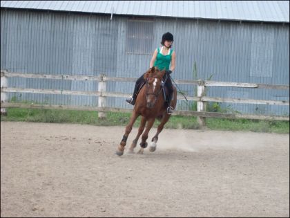 Bromont et moi au galop - Été 2008 // La VRAIE photo cette fois...