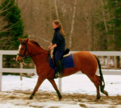 Sur ma jument au galop...! ;)