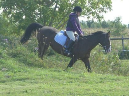 LAdy Et Moi Dans Le Cross