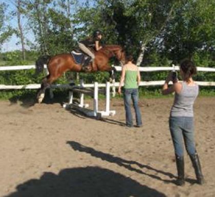 Moi et Copain hier sur un oxer! :-D &deg;Photo par bebelle &deg; Jai...