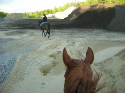 Passage dans les pits de sable