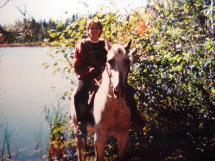 À cheval en automne