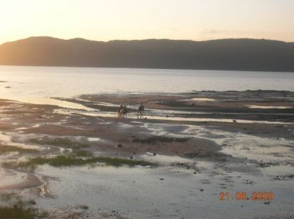 Pour la première fois, sur la plage. Wow.