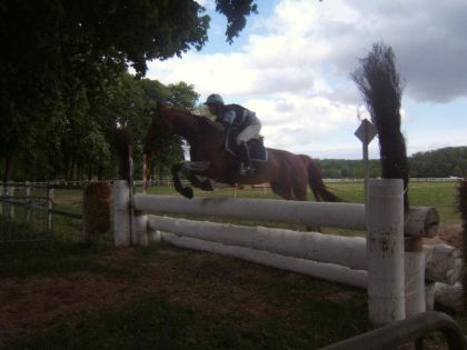 saut sur la parcour du cross on voit pas trop mais j'ai eu du...