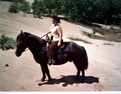 Silver à l'âge de 2 1/2 ans,  avec  mon "kit moche"... Ma Big...