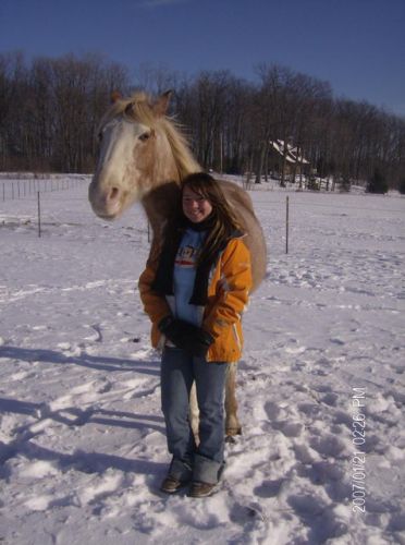 Une fille et son cheval