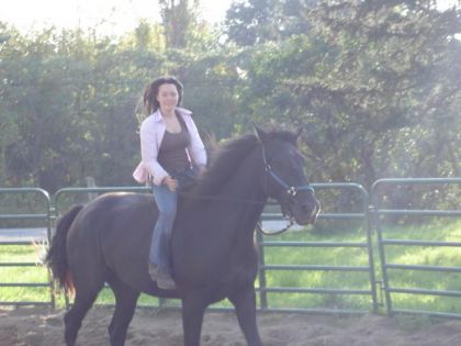 Cavalière sur son cheval