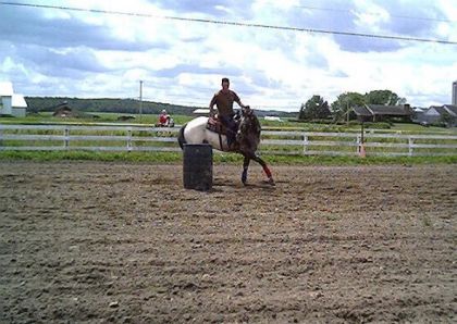 Jerry et son superbe cheval
