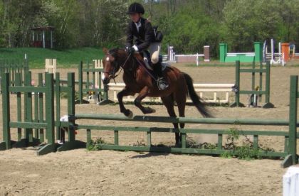 moi et mon ancien poney en concour yaa un et demii (L) il me...