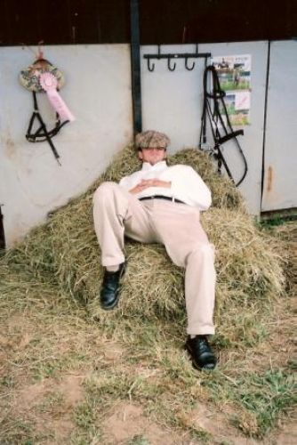 Mon copain après les compétitions, pas facile !!!!