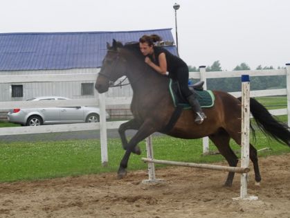 moi je te met un plus petit saut pour que tu relaxe et toi tu...