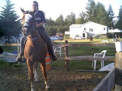 Moi et Cibelle à l'entraînement