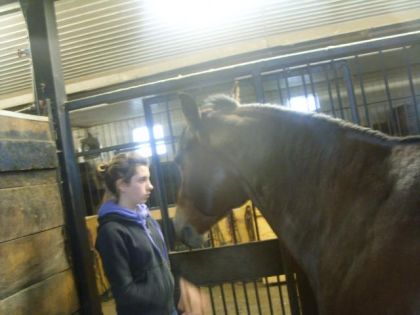 Cam (Cam_B8) et Winni le cheval a Cath