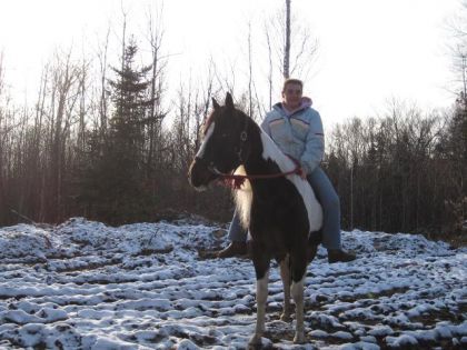 Moi sur Bella !