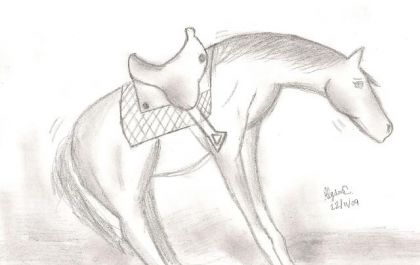 Un cheval de reining que je viens de dessiner :) Pour la...