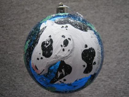 Boule De Noel Que J'ai Peinturer Cheval !!!