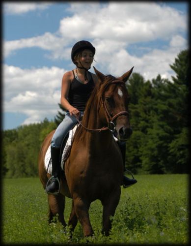 Catherine dans les champs